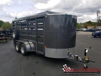 New 500ES-16 DELTA 6' X 16' X 6'6  TALL ECONOMY LIVESTOCK TRAILER