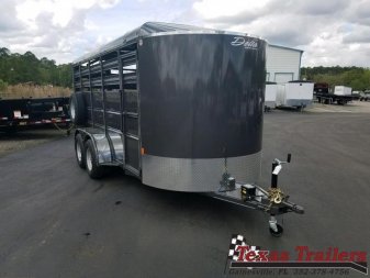 New 500ES-16 DELTA 6' X 16' X 6'6" TALL ECONOMY LIVESTOCK TRAILER