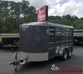 New 500ES-16 DELTA 6' X 16' X 6'6" TALL ECONOMY LIVESTOCK TRAILER