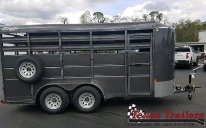 New 500ES-16 DELTA 6' X 16' X 6'6" TALL ECONOMY LIVESTOCK TRAILER