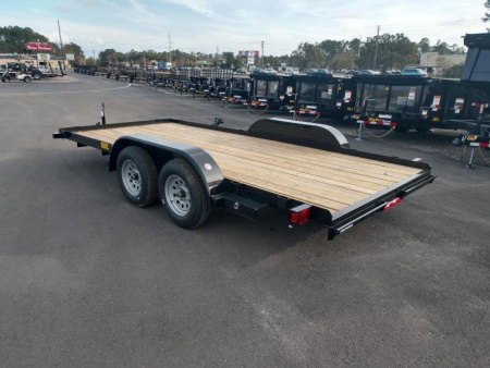 New 60EC-16BK BIG TEX 7' X 16' CAR HAULER W/ SLIDE OUT RAMPS F0R REAR OR SIDE LOAD