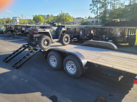 New 60EC-16BK BIG TEX 7' X 16' CAR HAULER W/ SLIDE OUT RAMPS F0R REAR OR SIDE LOAD