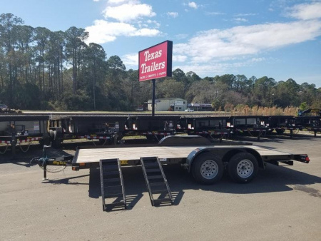 New 60EC-16BK BIG TEX 7' X 16' CAR HAULER W/ SLIDE OUT RAMPS F0R REAR OR SIDE LOAD