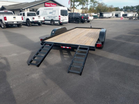 New 60EC-16BK BIG TEX 7' X 16' CAR HAULER W/ SLIDE OUT RAMPS F0R REAR OR SIDE LOAD