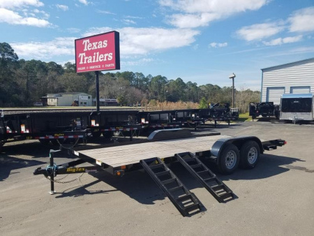 New 60EC-16BK BIG TEX 7' X 16' CAR HAULER W/ SLIDE OUT RAMPS F0R REAR OR SIDE LOAD