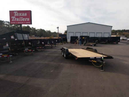 New 60EC-16BK BIG TEX 7' X 16' CAR HAULER W/ SLIDE OUT RAMPS F0R REAR OR SIDE LOAD