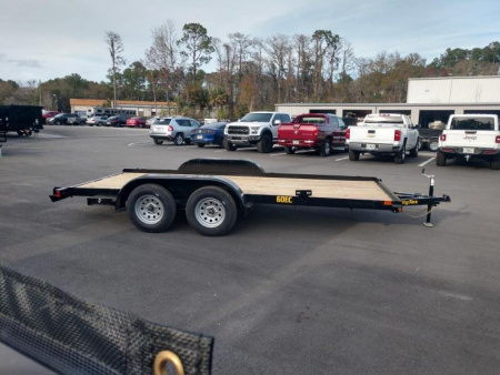 New 60EC-16BK BIG TEX 7' X 16' CAR HAULER W/ SLIDE OUT RAMPS F0R REAR OR SIDE LOAD