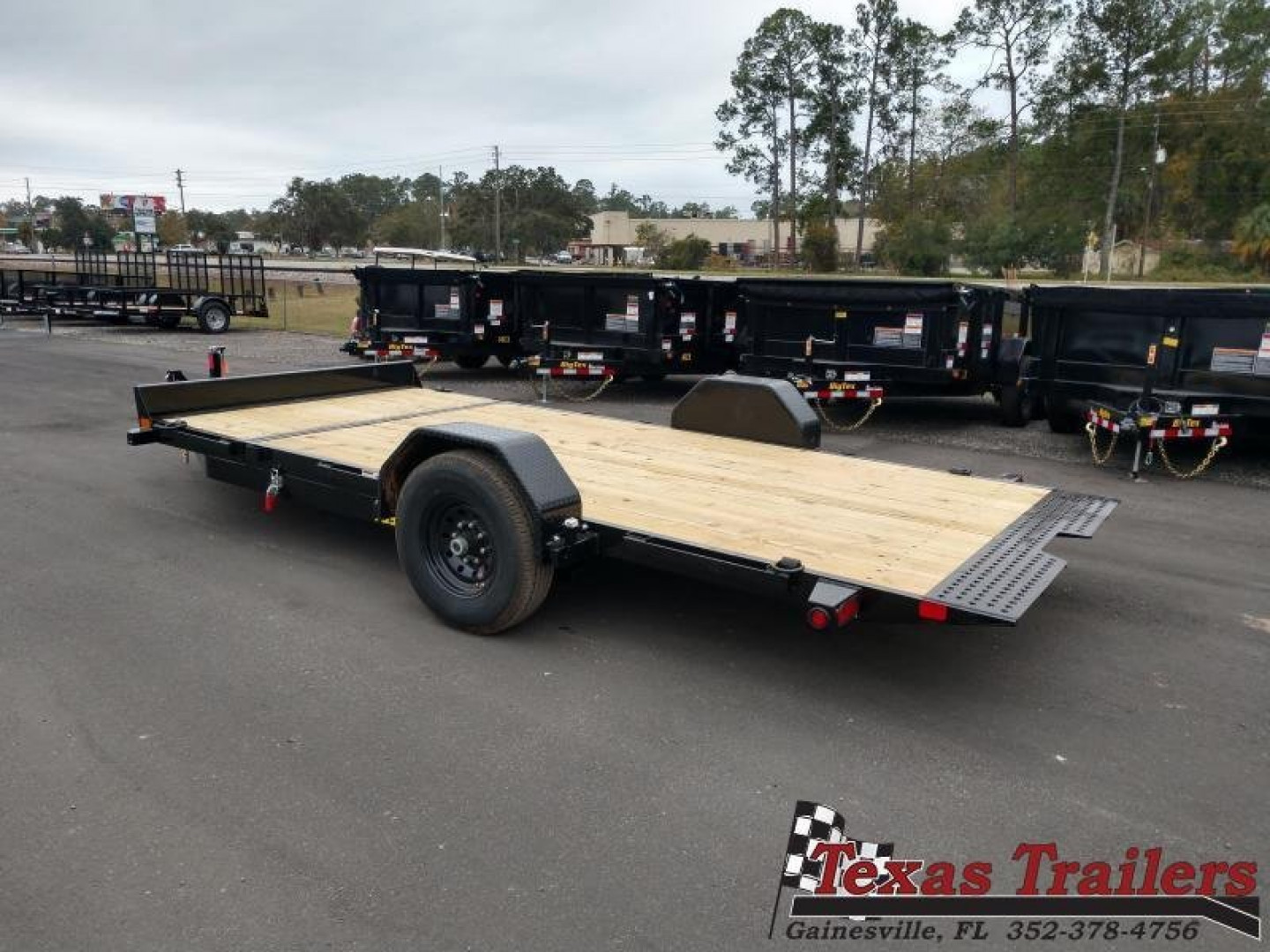 New 70ST-16BK BIG TEX 7' X 16' SINGLE AXLE EQUIPMENT TRAILER
