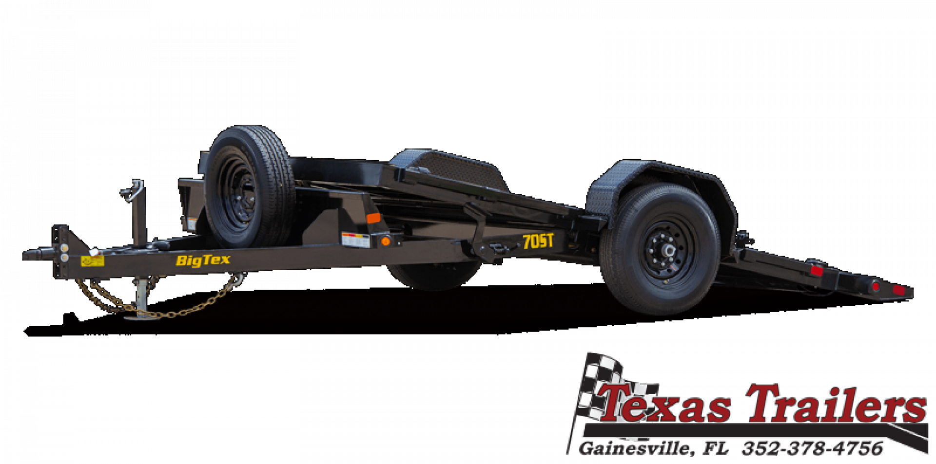 New 70ST-16BK BIG TEX 7' X 16' SINGLE AXLE EQUIPMENT TRAILER