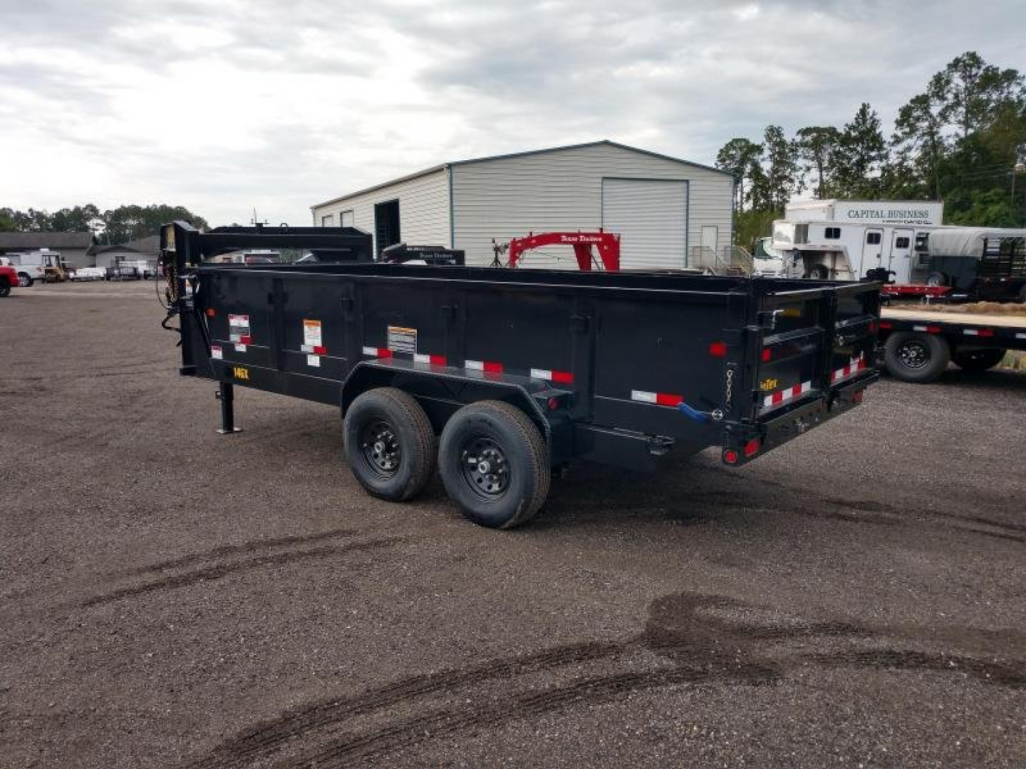 New 14GX-16BK6SIRPD BIG TEX 7' X 16' DUMP TRAILER W/ 2' SIDES