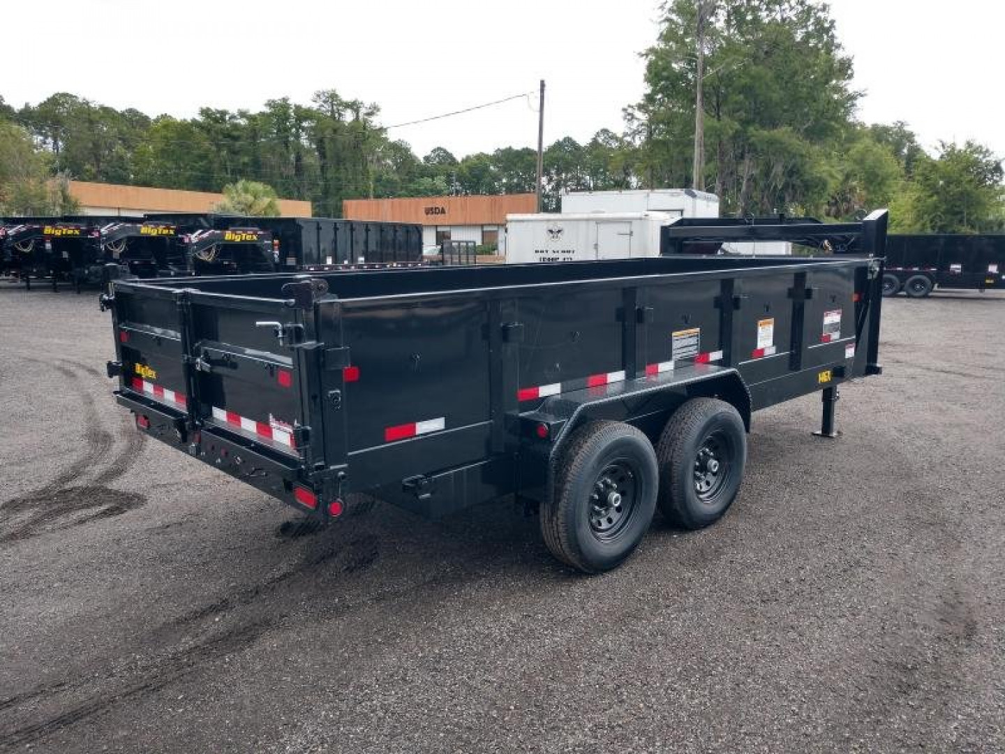 New 14GX-16BK6SIRPD BIG TEX 7' X 16' DUMP TRAILER W/ 2' SIDES
