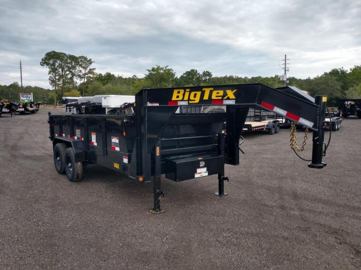 New 14GX-16BK6SIRPD BIG TEX 7' X 16' DUMP TRAILER W/ 2' SIDES