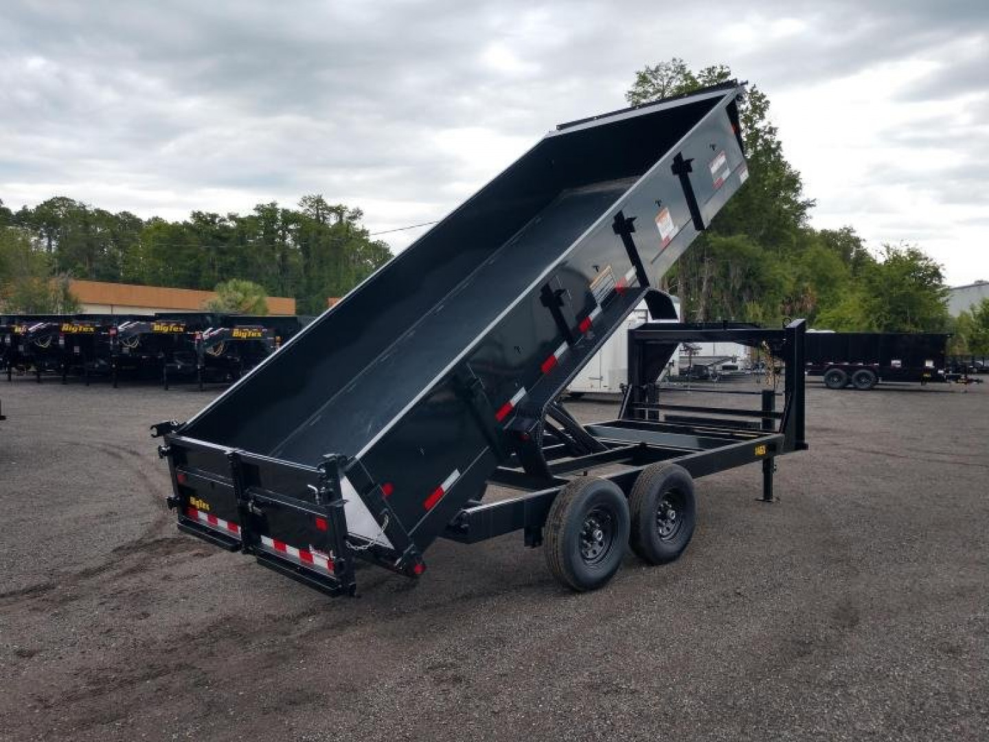 New 14GX-16BK6SIRPD BIG TEX 7' X 16' DUMP TRAILER W/ 2' SIDES
