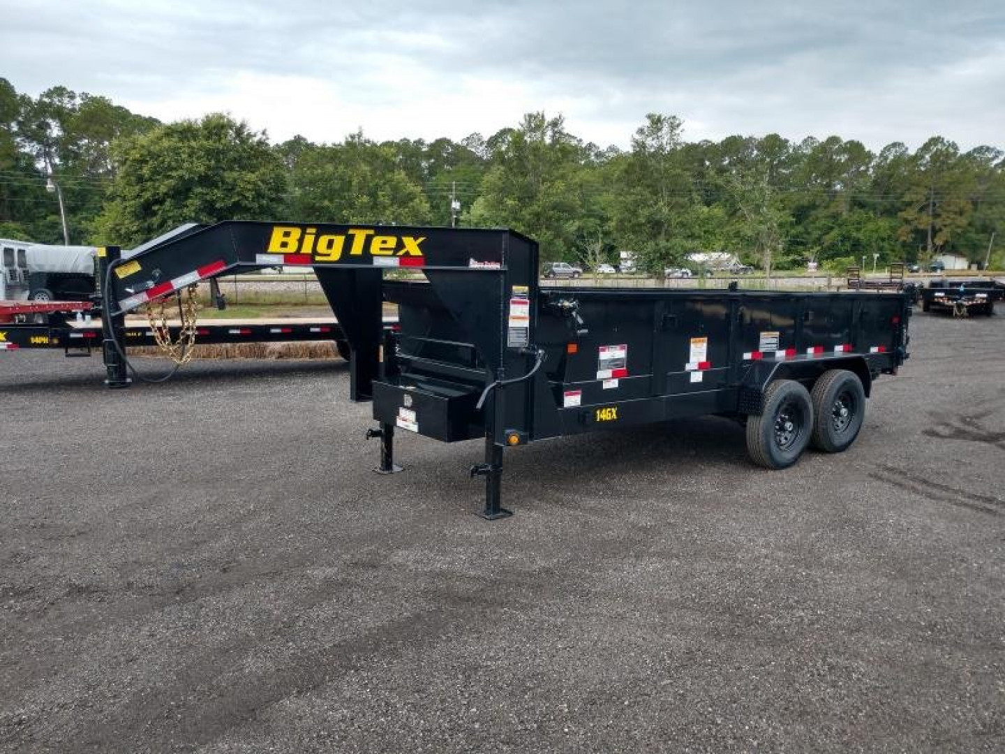 New 14GX-16BK6SIRPD BIG TEX 7' X 16' DUMP TRAILER W/ 2' SIDES