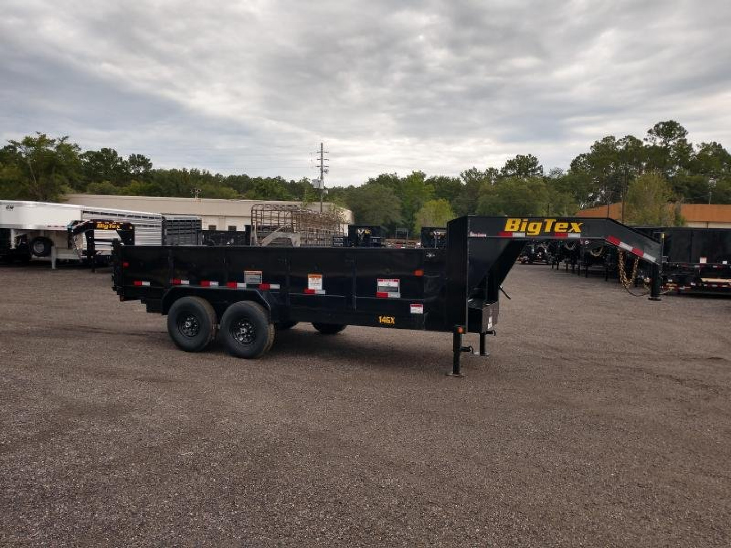 New 14GX-16BK6SIRPD BIG TEX 7' X 16' DUMP TRAILER W/ 2' SIDES