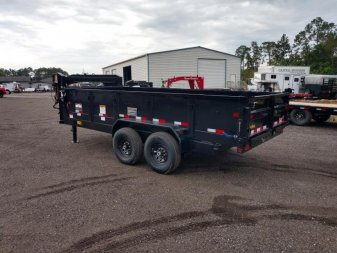 New 14GX-16BK6SIRPD BIG TEX 7' X 16' DUMP TRAILER W/ 2' SIDES