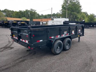 New 14GX-16BK6SIRPD BIG TEX 7' X 16' DUMP TRAILER W/ 2' SIDES