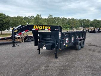 New 14GX-16BK6SIRPD BIG TEX 7' X 16' DUMP TRAILER W/ 2' SIDES