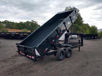 New 14GX-16BK6SIRPD BIG TEX 7' X 16' DUMP TRAILER W/ 2' SIDES