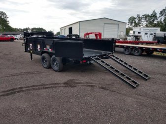 New 14GX-16BK6SIRPD BIG TEX 7' X 16' DUMP TRAILER W/ 2' SIDES