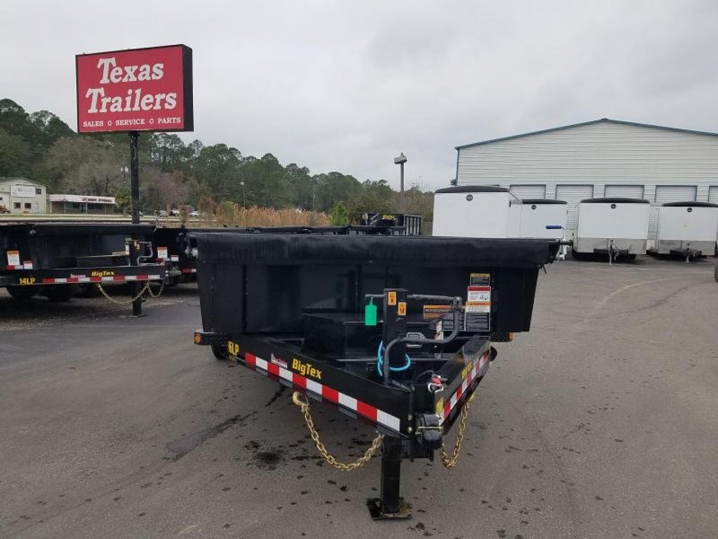 New 16LP-166SIRPD BIG TEX 7' X 16' DUMP TRAILER W/ 2' SIDES