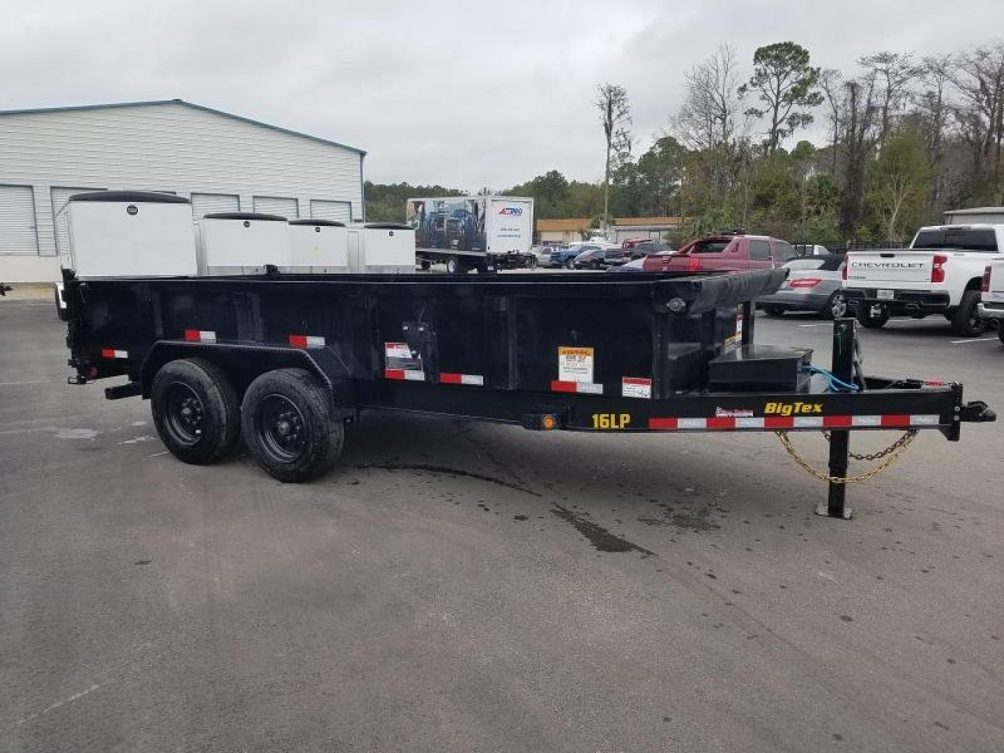 New 16LP-166SIRPD BIG TEX 7' X 16' DUMP TRAILER W/ 2' SIDES
