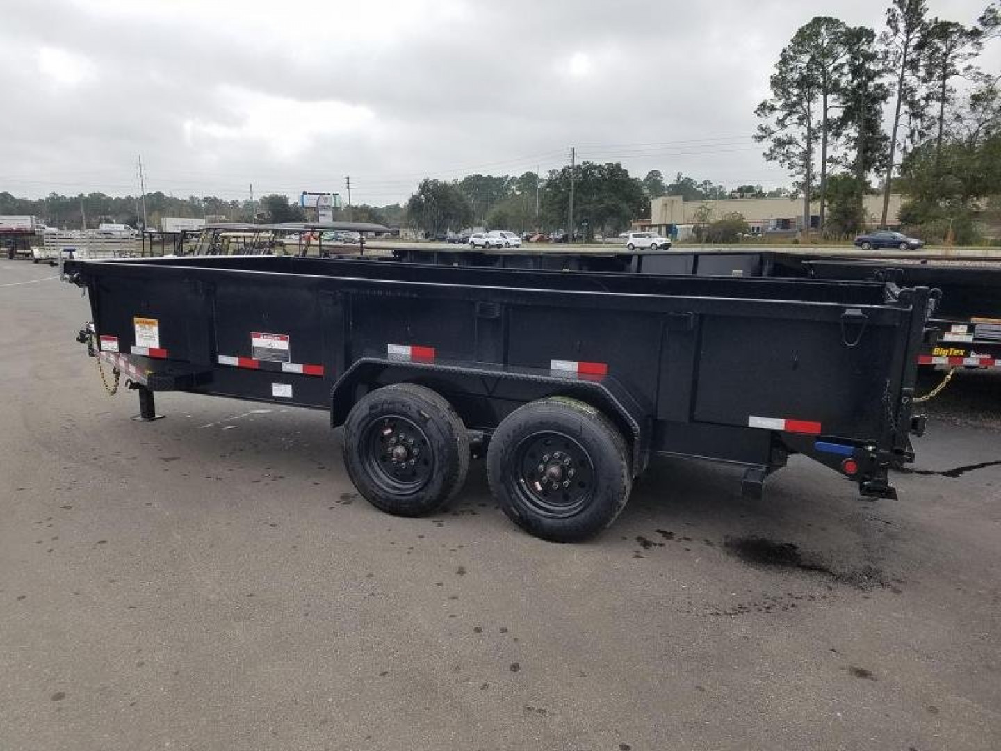 New 16LP-166SIRPD BIG TEX 7' X 16' DUMP TRAILER W/ 2' SIDES