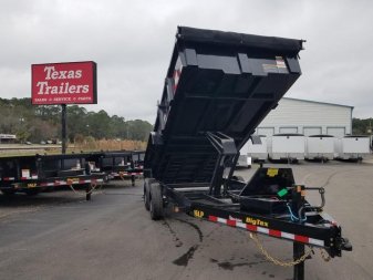 New 16LP-166SIRPD BIG TEX 7' X 16' DUMP TRAILER W/ 2' SIDES
