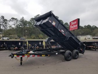 New 16LP-166SIRPD BIG TEX 7' X 16' DUMP TRAILER W/ 2' SIDES