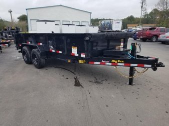 New 16LP-166SIRPD BIG TEX 7' X 16' DUMP TRAILER W/ 2' SIDES