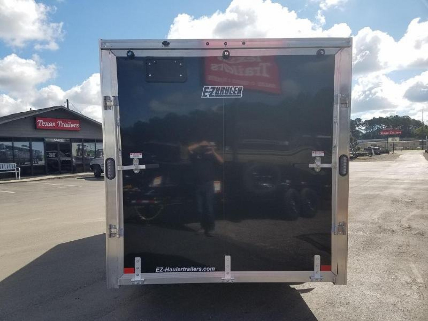 New EZEC7X16- IF E-Z HAULER 7' X 16' ALL ALUMINUM FRAME ENCLOSED CARGO TRAILER W/ REAR RAMP DOOR & SIDE DOOR