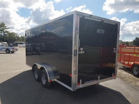 New EZEC7X16- IF E-Z HAULER 7' X 16' ALL ALUMINUM FRAME ENCLOSED CARGO TRAILER W/ REAR RAMP DOOR & SIDE DOOR