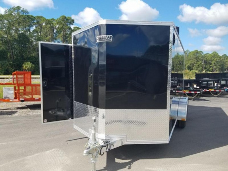New EZEC7X16- IF E-Z HAULER 7' X 16' ALL ALUMINUM FRAME ENCLOSED CARGO TRAILER W/ REAR RAMP DOOR & SIDE DOOR