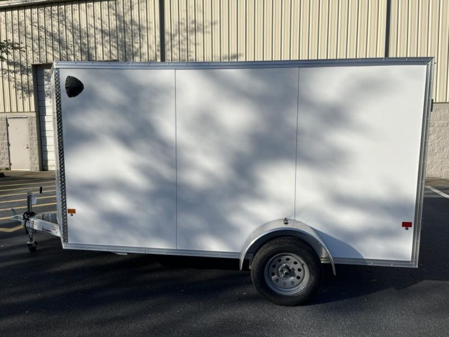 New EZEC6X12 SA-IF E-ZHAULER 6' X 12' ALL ALUMINUM FRAME ENCLOSED CARGO TRAILER W/ REAR RAMP DOOR & SIDE DOOR