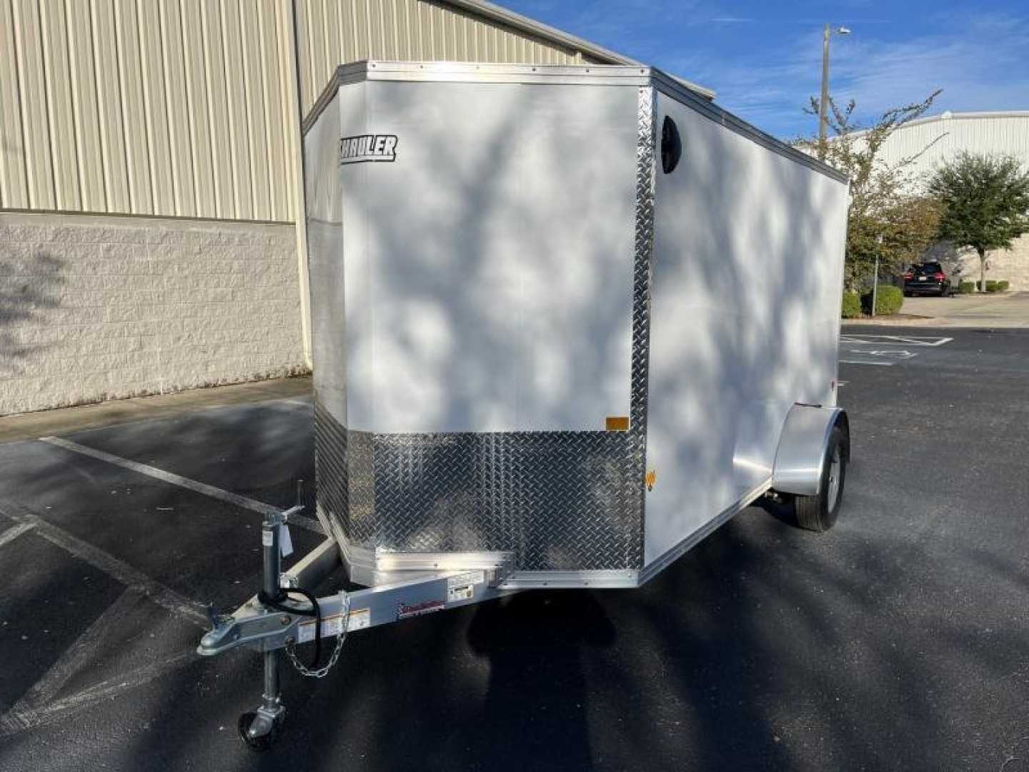 New EZEC6X12 SA-IF E-ZHAULER 6' X 12' ALL ALUMINUM FRAME ENCLOSED CARGO TRAILER W/ REAR RAMP DOOR & SIDE DOOR