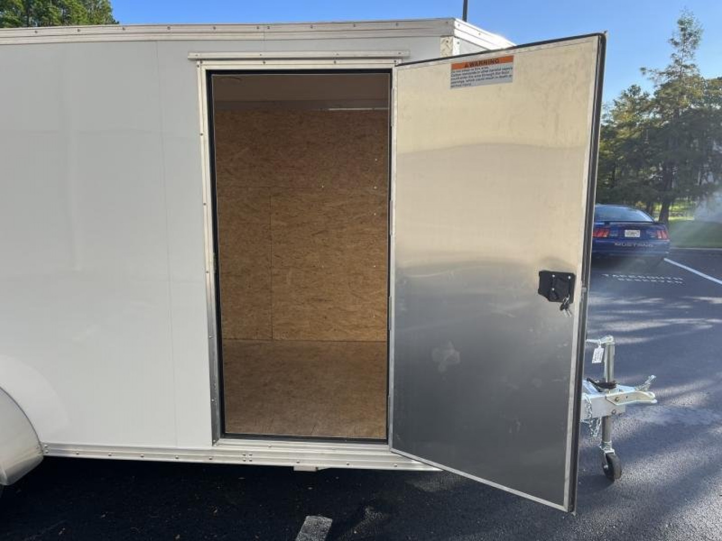 New EZEC6X12 SA-IF E-ZHAULER 6' X 12' ALL ALUMINUM FRAME ENCLOSED CARGO TRAILER W/ REAR RAMP DOOR & SIDE DOOR