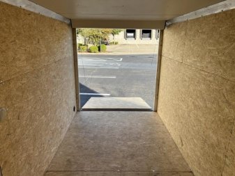 New EZEC6X12 SA-IF E-ZHAULER 6' X 12' ALL ALUMINUM FRAME ENCLOSED CARGO TRAILER W/ REAR RAMP DOOR & SIDE DOOR
