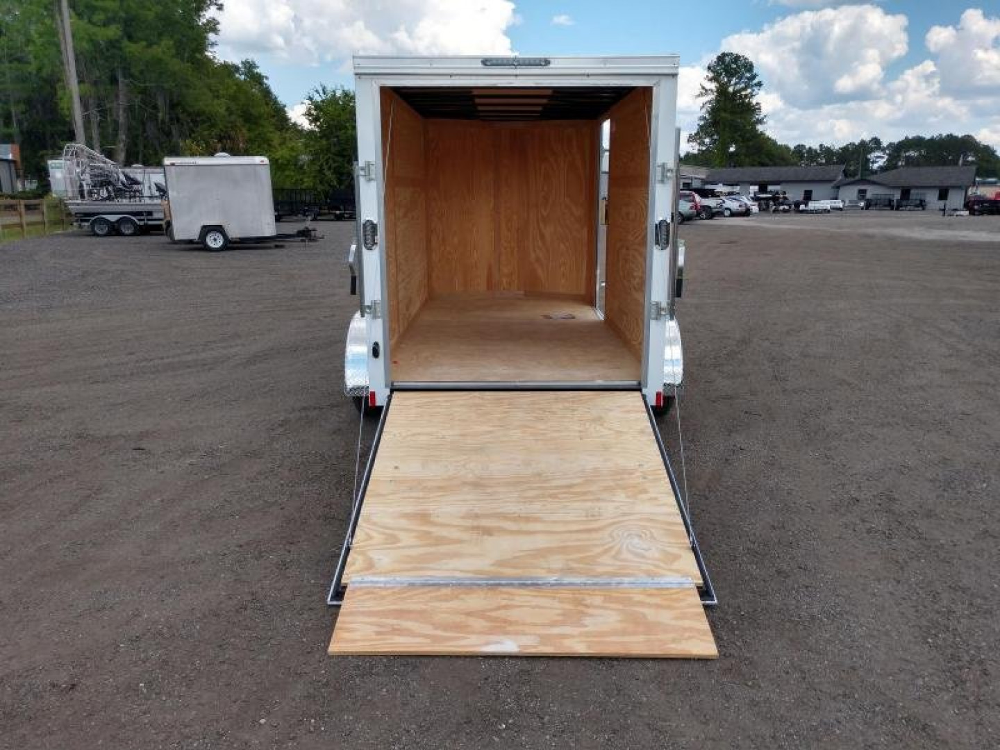New GANS612TA2 CARGO MATE 6' X 12' ENCLOSED CARGO TRAILER W/ REAR RAMP DOOR & SIDE DOOR