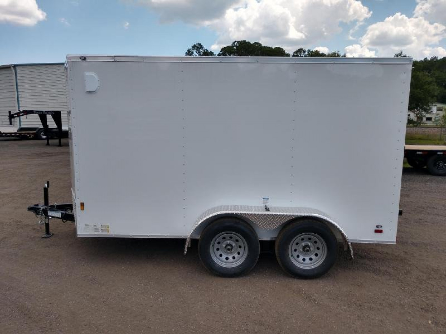 New GANS612TA2 CARGO MATE 6' X 12' ENCLOSED CARGO TRAILER W/ REAR RAMP DOOR & SIDE DOOR