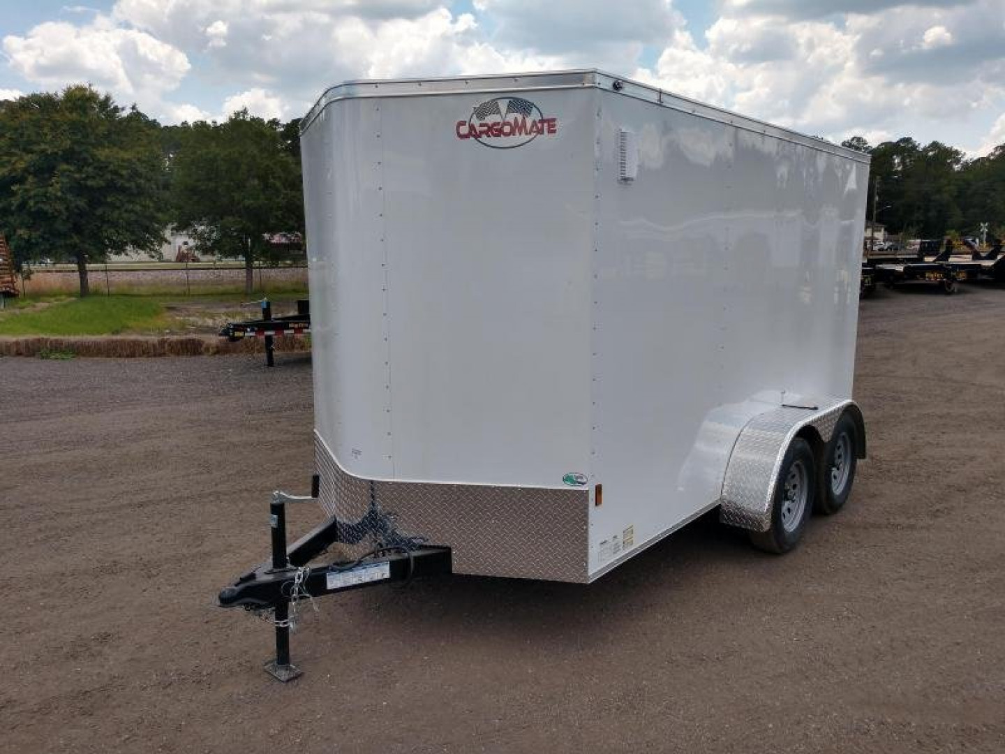 New GANS612TA2 CARGO MATE 6' X 12' ENCLOSED CARGO TRAILER W/ REAR RAMP DOOR & SIDE DOOR