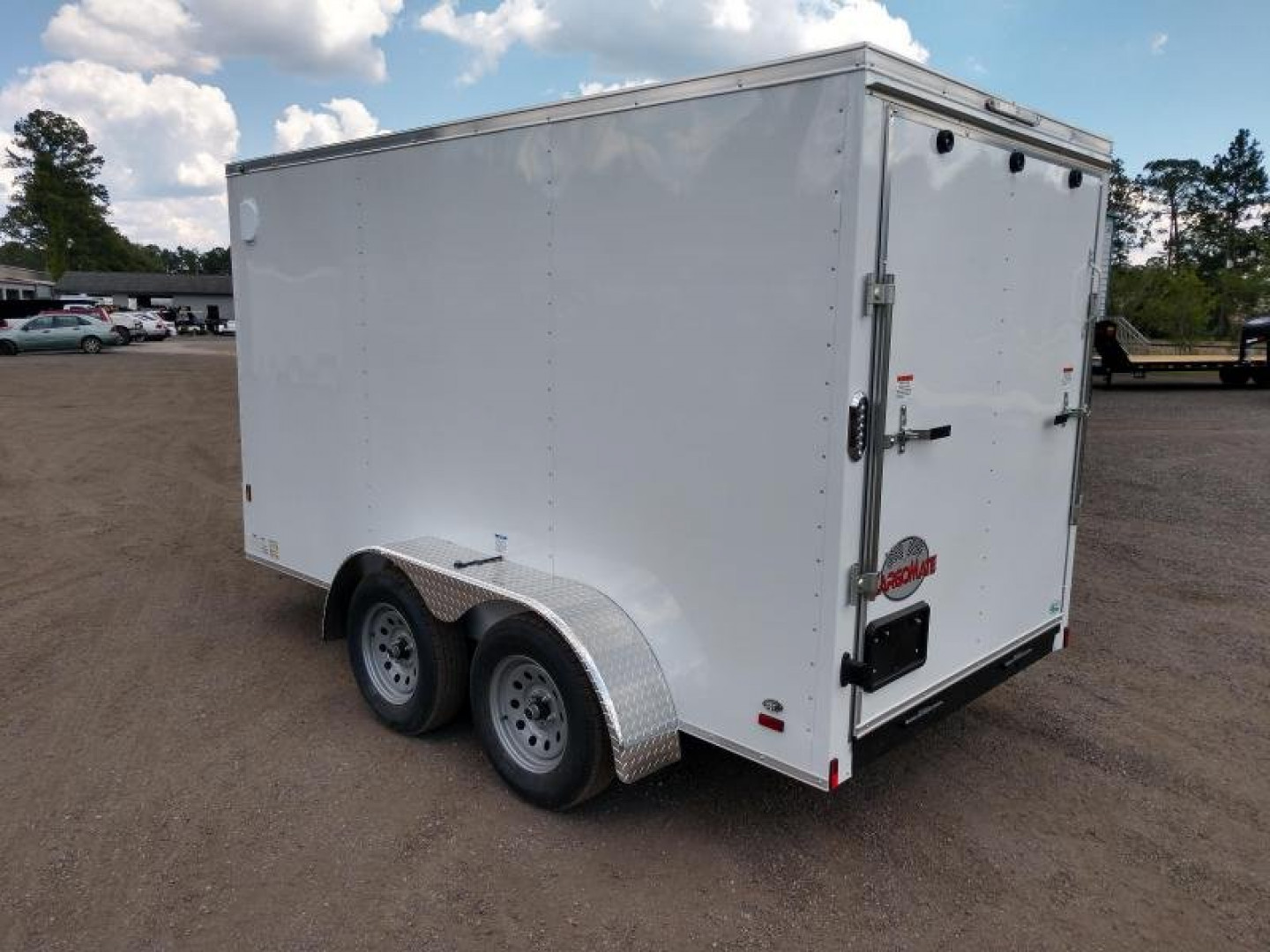 New GANS612TA2 CARGO MATE 6' X 12' ENCLOSED CARGO TRAILER W/ REAR RAMP DOOR & SIDE DOOR