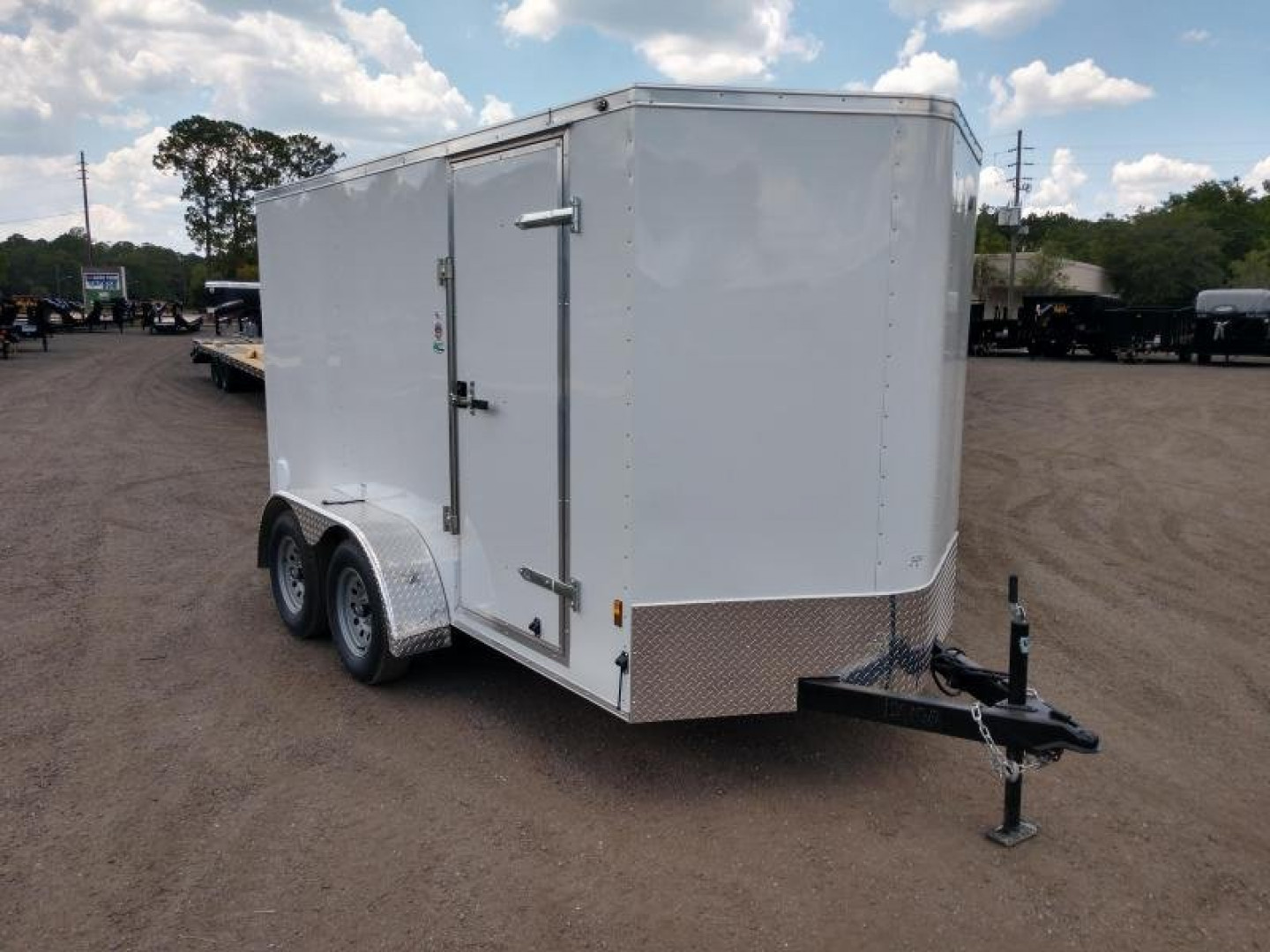 New GANS612TA2 CARGO MATE 6' X 12' ENCLOSED CARGO TRAILER W/ REAR RAMP DOOR & SIDE DOOR