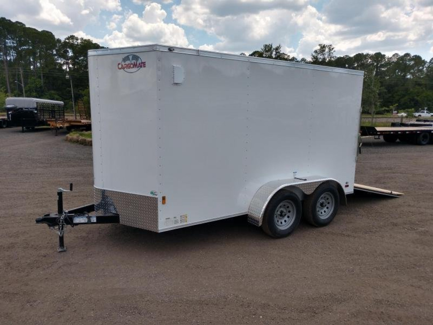 New GANS612TA2 CARGO MATE 6' X 12' ENCLOSED CARGO TRAILER W/ REAR RAMP DOOR & SIDE DOOR
