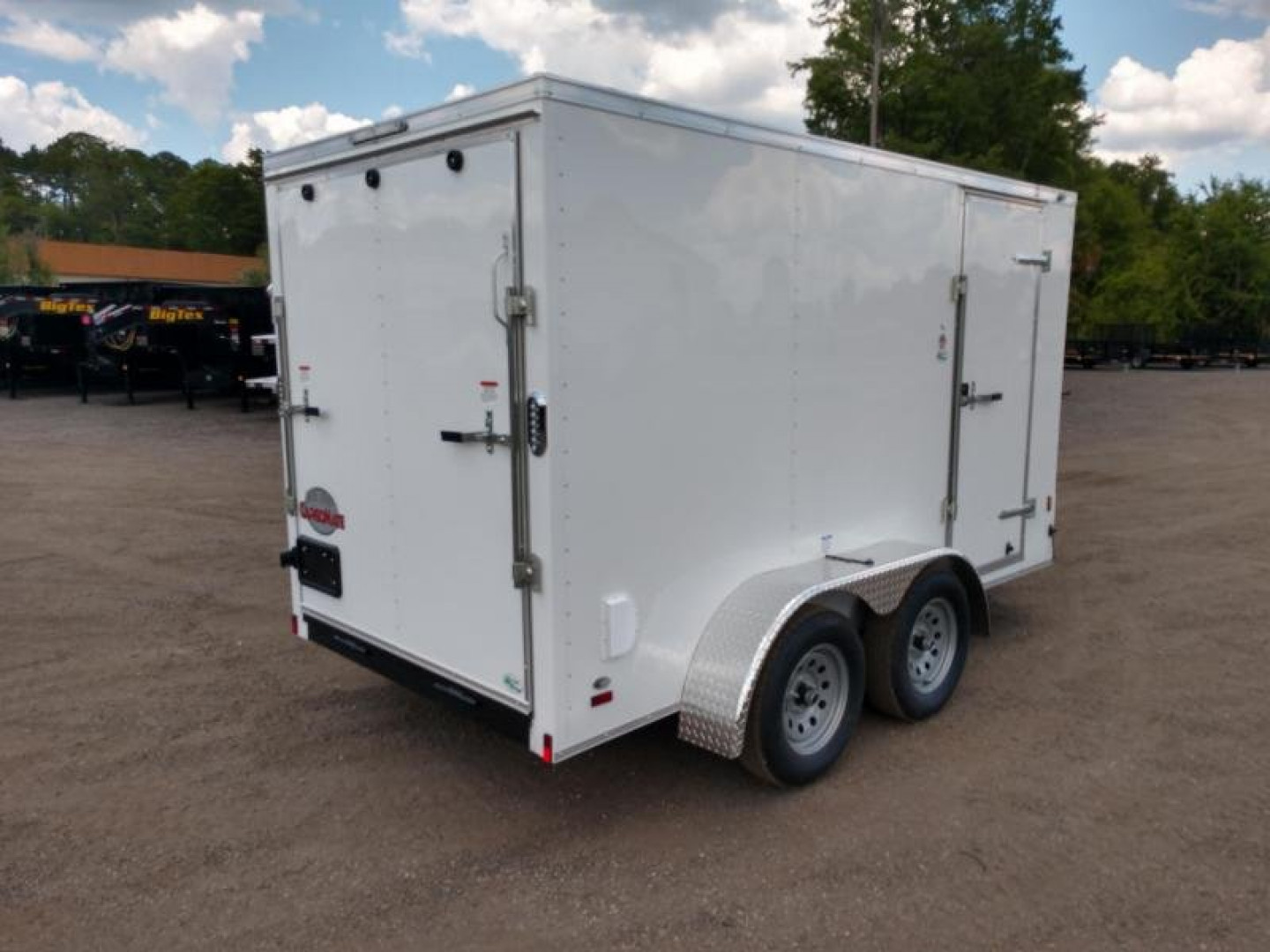 New GANS612TA2 CARGO MATE 6' X 12' ENCLOSED CARGO TRAILER W/ REAR RAMP DOOR & SIDE DOOR