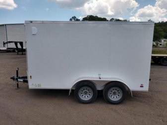 New GANS612TA2 CARGO MATE 6' X 12' ENCLOSED CARGO TRAILER W/ REAR RAMP DOOR & SIDE DOOR