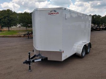 New GANS612TA2 CARGO MATE 6' X 12' ENCLOSED CARGO TRAILER W/ REAR RAMP DOOR & SIDE DOOR