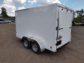 New GANS612TA2 CARGO MATE 6' X 12' ENCLOSED CARGO TRAILER W/ REAR RAMP DOOR & SIDE DOOR