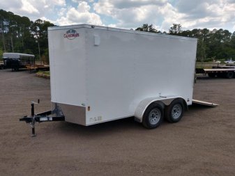 New GANS612TA2 CARGO MATE 6' X 12' ENCLOSED CARGO TRAILER W/ REAR RAMP DOOR & SIDE DOOR