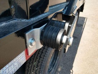 New 25DU-20BK8SIR BIG TEX 8' X 20' DUAL TANDEM GOOSENECK DUMP TRAILER W/ ROLLER ARM TARP ASSEMBLY