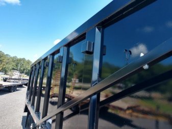New 25DU-20BK8SIR BIG TEX 8' X 20' DUAL TANDEM GOOSENECK DUMP TRAILER W/ ROLLER ARM TARP ASSEMBLY